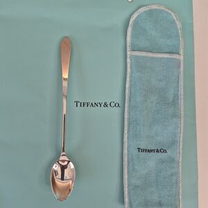 Tiffany & Co. Faneuil Baby Feeding Sterling Silver Spoon with Pouch